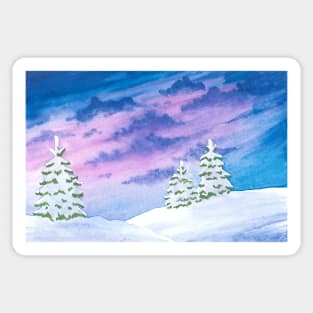 Winter Evening Sticker